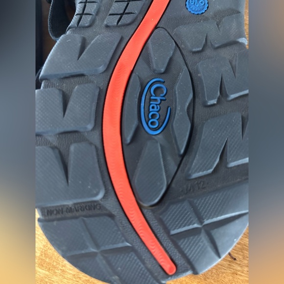 CHACO Men’s Chaco Sandals Like New Blue with Straps Size 12 - Picture 6 of 8